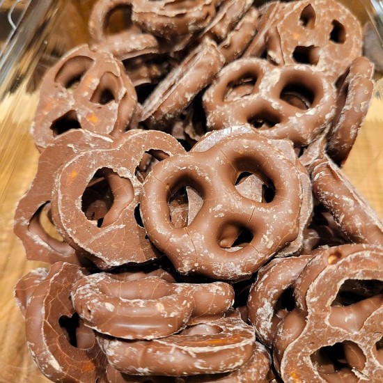 Milk Chocolate Covered Pretzels per lb.