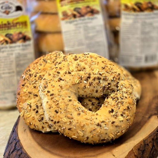 Organic Multi Grain Bagels (6) Grain Harvest