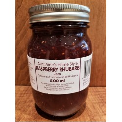 Homemade Raspberry Rhubarb Jam - 500 ml.